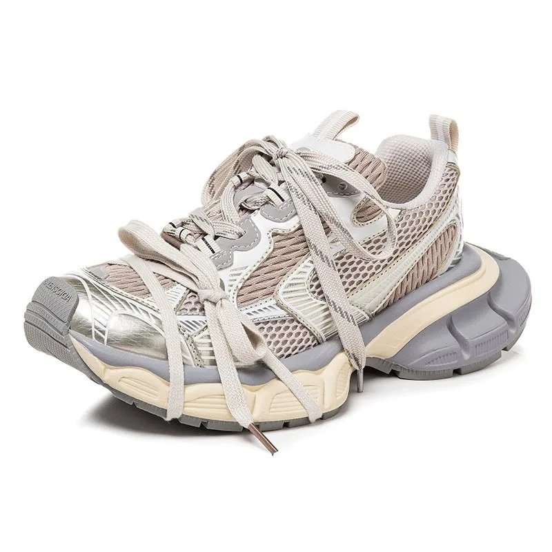 Women'S Shoes For Tennis - รองเท้าผู้หญิงรุ่นใหม่ สไตล์ Dad Shoes ระบายอากาศได้ดี ดีไซน์เก่าแบบวินเทจ
