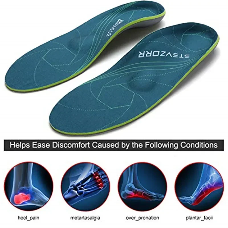 Women'S Shoes For Plantar Fasciitis - แผ่นรองเท้าเพื่อสุขภาพสำหรับรองรับอุ้งเท้าและบรรเทาอาการปวดส้นเท้า สำหรับผู้ชายและผู้หญิง ใช้ได้กับรองเท้าผ้าใบและรองเท้าทั่วไป