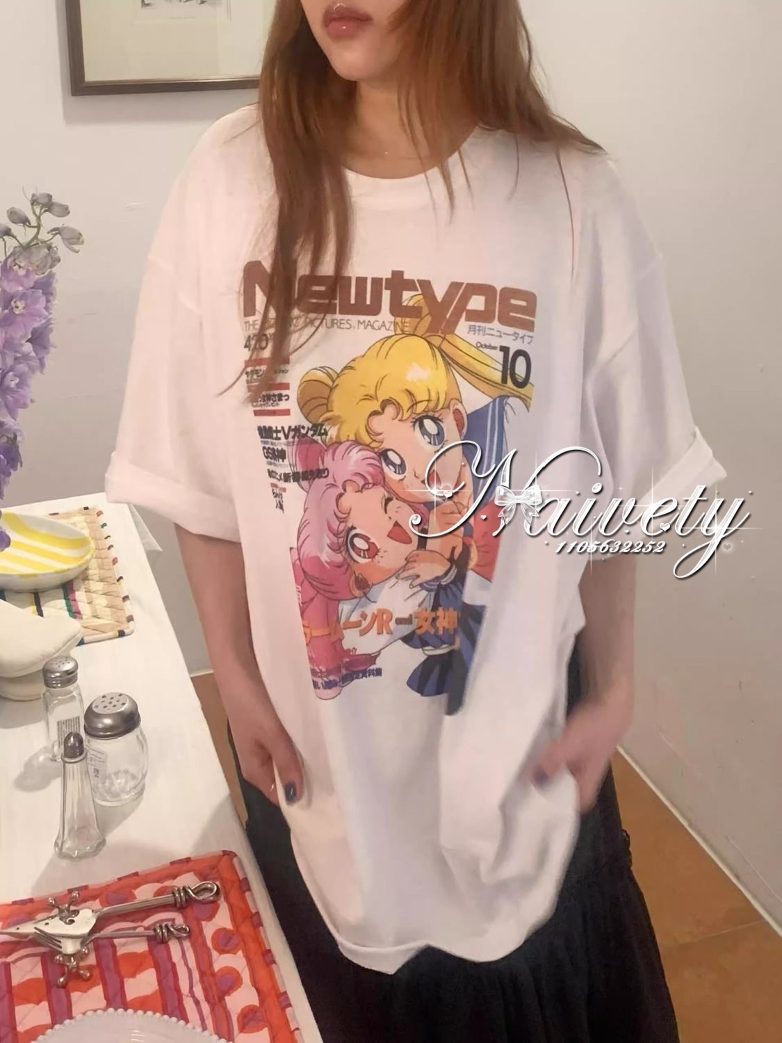 Women'S Shoes In The 90S - เสื้อยืดลายการ์ตูนเซเลอร์มูนสไตล์เรโทรยุค 90s ปี 2026 เสื้อยืดผ้าฝ้ายสำหรับฤดูร้อน ผู้ชาย