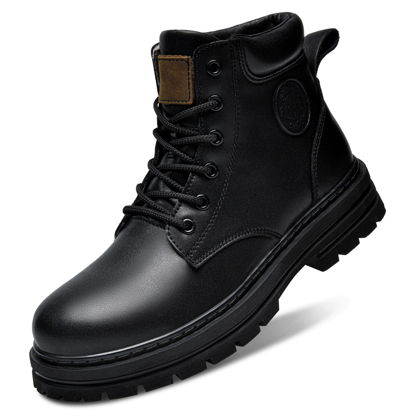 รองเท้าบูทหนังสีดำไซส์ใหญ่ 49  - Suede Ankle Boot บทวิจารณ์และราคา