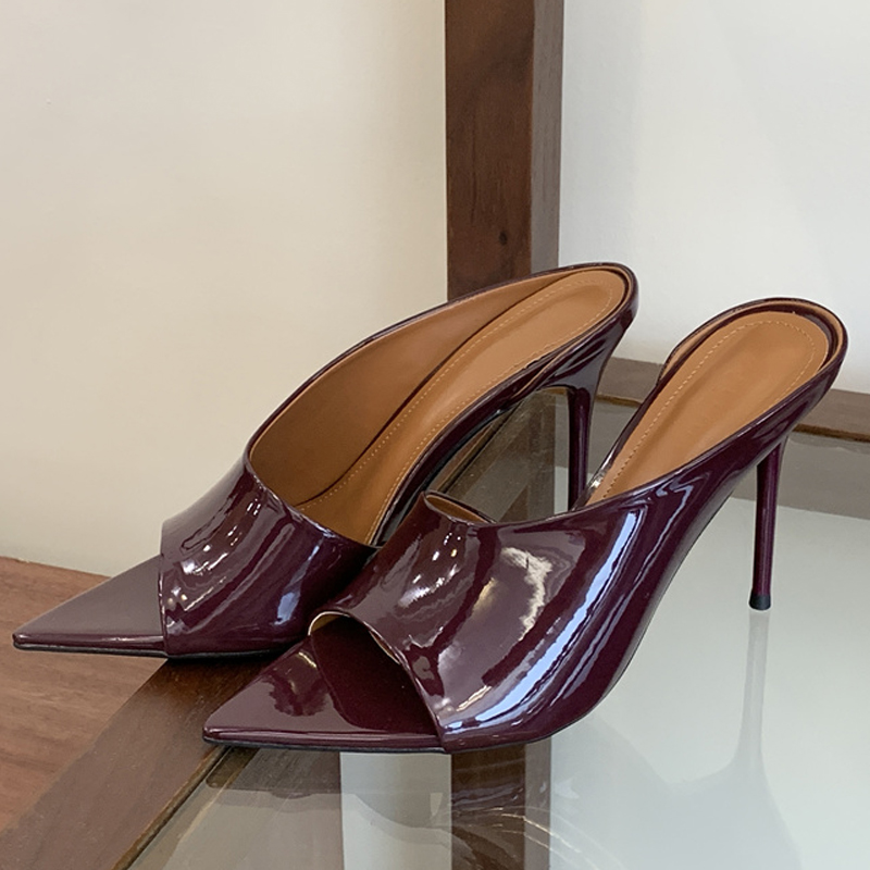 รองเท้าส้นสูงหัวแหลมสำหรับผู้ห - Patent Leather Pump บทวิจารณ์และราคา