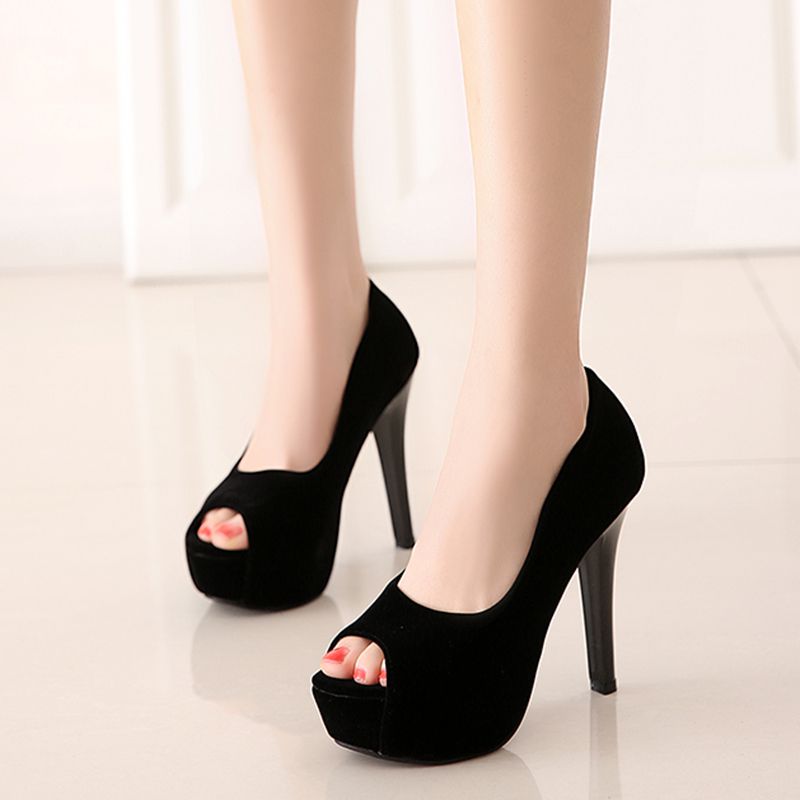 รองเท้าส้นสูงแบบเปิดนิ้วเท้า O - Peep Toe Heels บทวิจารณ์และราคา