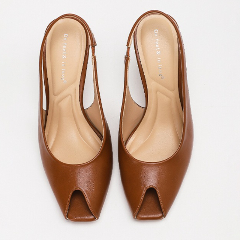 รองเท้าส้นสูงแบบสลิงแบ็ค ดีไซน - Peep Toe Heels บทวิจารณ์และราคา