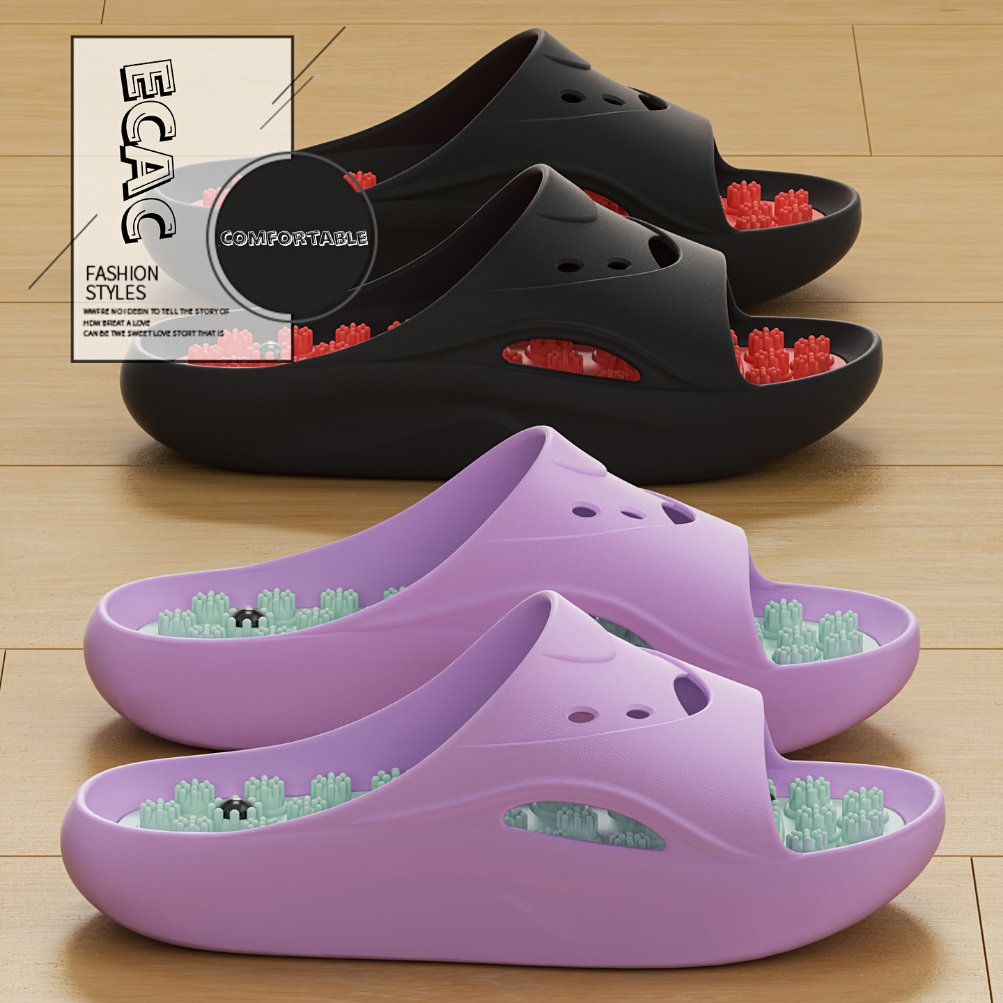 รองเท้าแตะนวด EVA สำหรับผู้หญิ - Women Shoes Size To Men บทวิจารณ์และราคา
