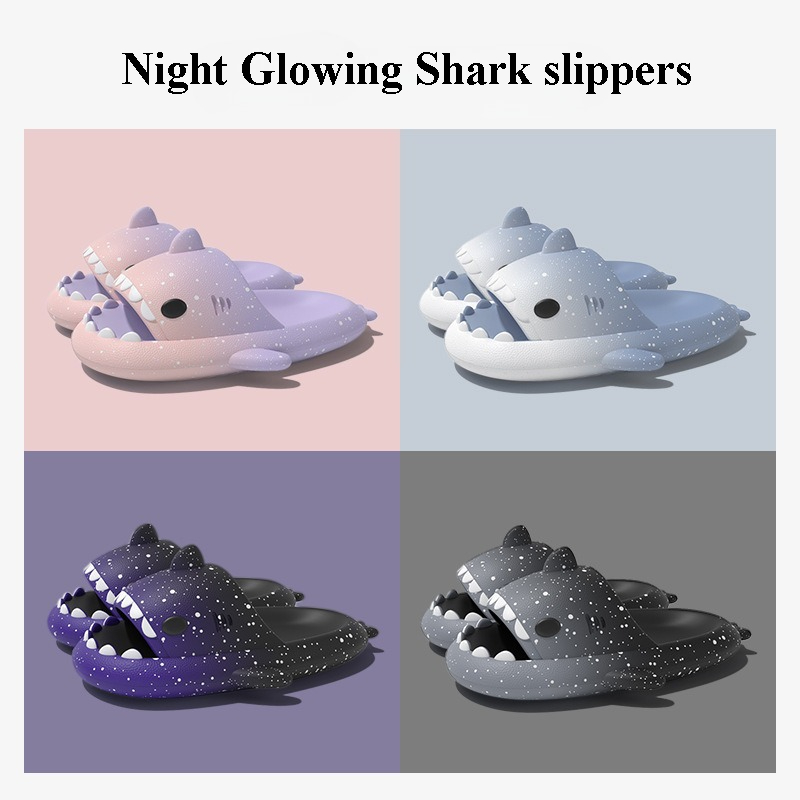 น่ารักการ์ตูน Shark รองเท้าแตะ - Women Shoes Size To Men บทวิจารณ์และราคา