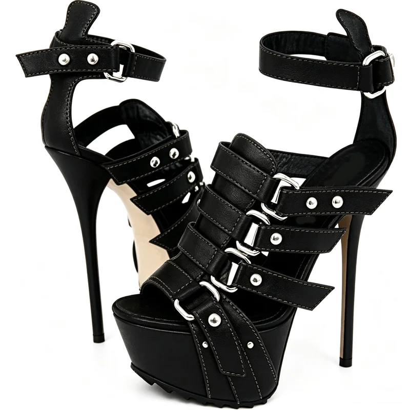 รองเท้าส้นสูงแบบรัดส้นประดับหม - Peep Toe Heels บทวิจารณ์และราคา