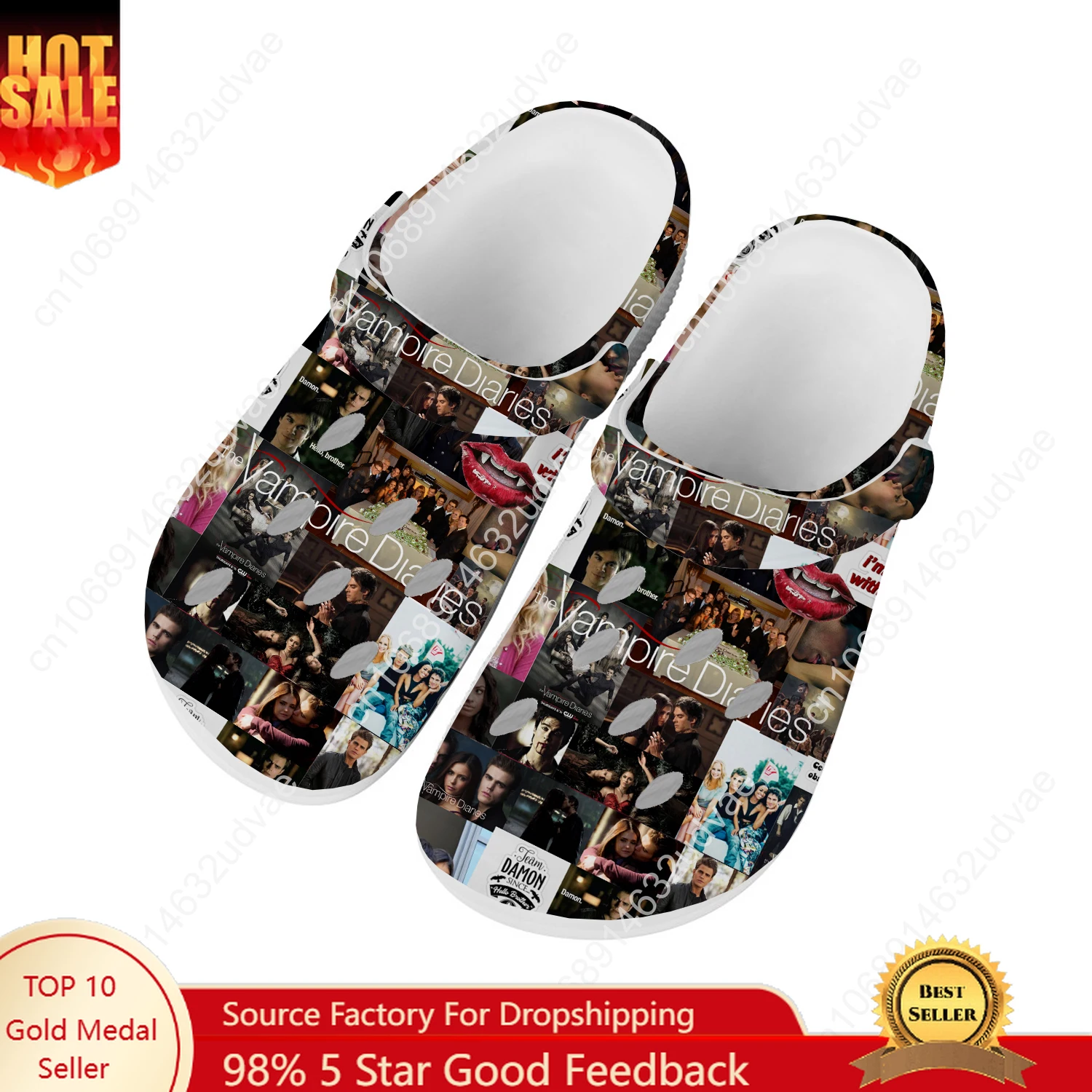 รองเท้าแตะรูระบายอากาศลายแวมไพ - Women'S Shoes Clogs บทวิจารณ์และราคา