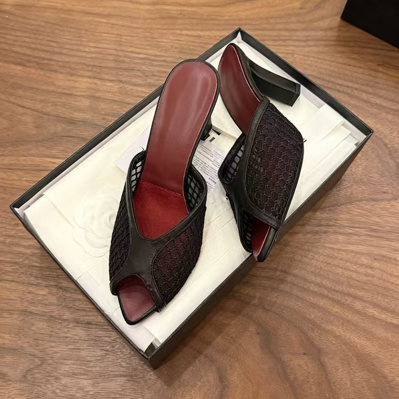 รองเท้าแตะส้นสูงแบบสวมสำหรับผู - Peep Toe Heels บทวิจารณ์และราคา