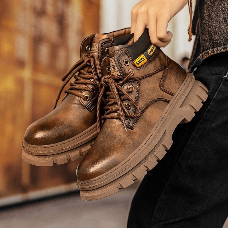 Vintage Men Platformข้อเท้ารอง - Suede Ankle Boot บทวิจารณ์และราคา