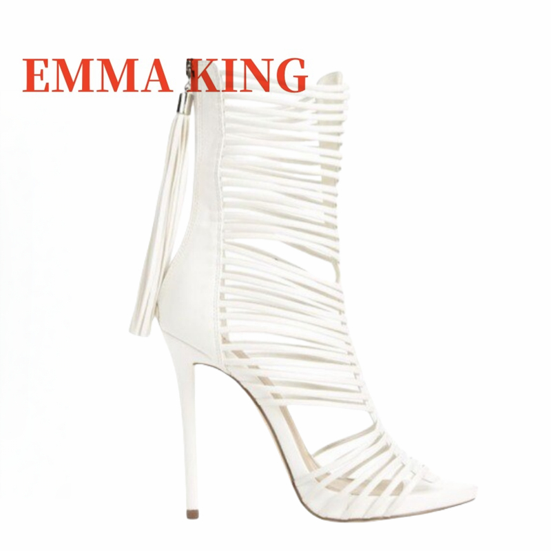 ผู้หญิงเปิดนิ้วเท้าสายรัดข้อเท - Gladiator Sandal Women บทวิจารณ์และราคา