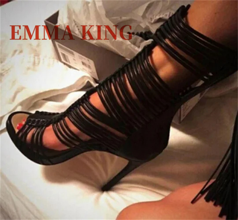 ผู้หญิงเปิดนิ้วเท้าสายรัดข้อเท - Gladiator Sandal Women บทวิจารณ์และราคา