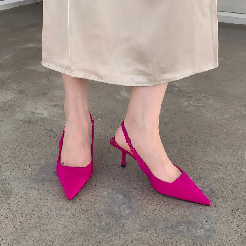 รองเท้าส้นสูงหัวแหลมแบบเปิดส้น - Women'S Shoes Clogs บทวิจารณ์และราคา