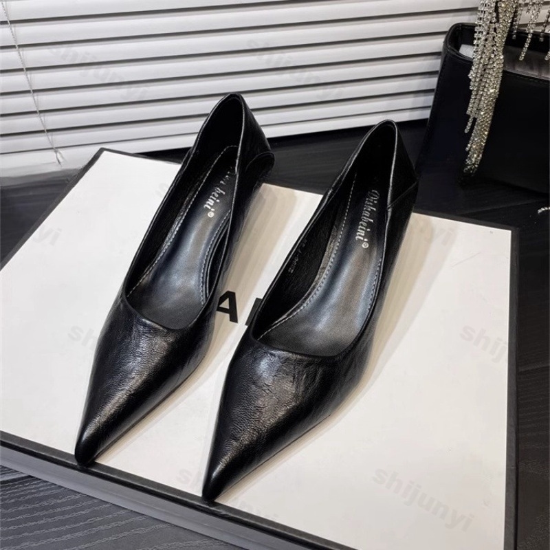 รองเท้าส้นสูงสตรีสิทธิบัตรหนัง - Women'S Shoes Quality บทวิจารณ์และราคา