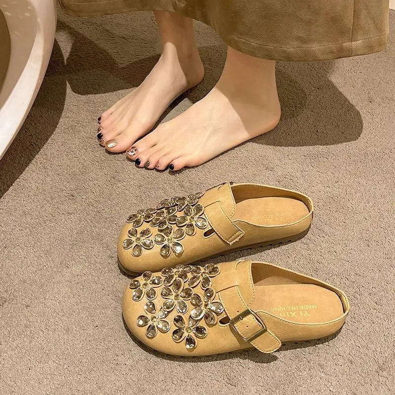 รองเท้าแตะส้นเตี้ยแบบสวมประดับ - Women'S Shoes Clogs บทวิจารณ์และราคา