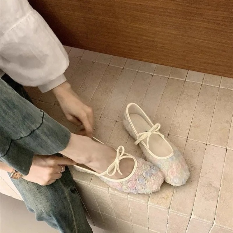 รองเท้าแมรี่เจนตาข่ายลายกุหลาบ - Women'S Shoes Temu บทวิจารณ์และราคา
