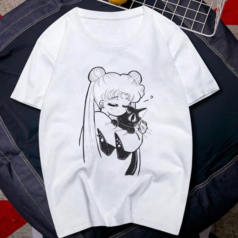 เสื้อยืดลายการ์ตูนเซเลอร์มูนยุ - Women'S Shoes In The 90S บทวิจารณ์และราคา