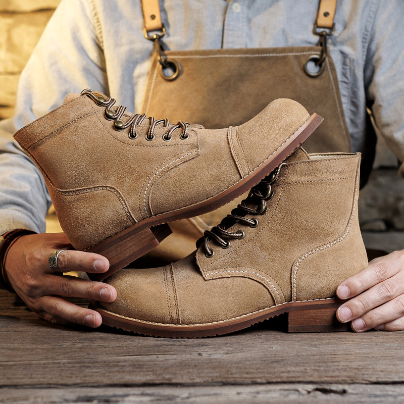 รองเท้าบูทหนังกลับแบบ Goodyear - Suede Ankle Boot บทวิจารณ์และราคา
