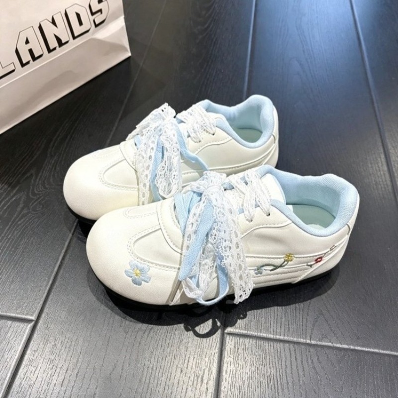 รองเท้าผ้าใบผู้หญิง ลายปักดอกไ - Women'S Shoes Back To School บทวิจารณ์และราคา