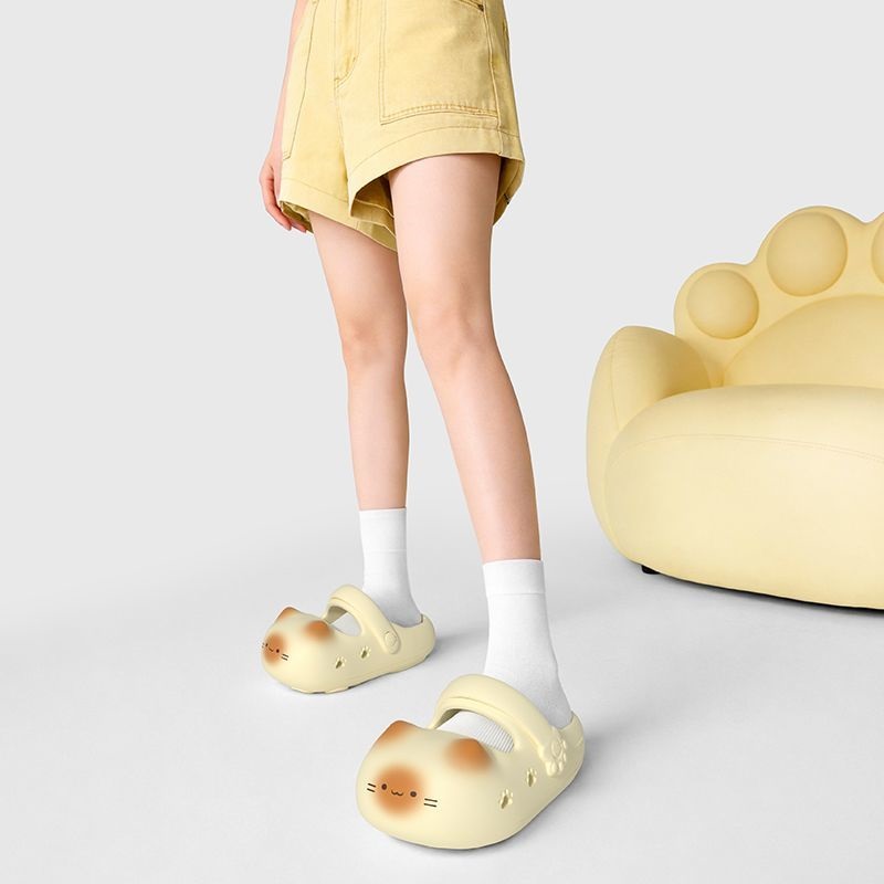 รองเท้าแตะแมวดำดีไซน์ใหม่สำหรั - Women'S Shoes Clogs บทวิจารณ์และราคา