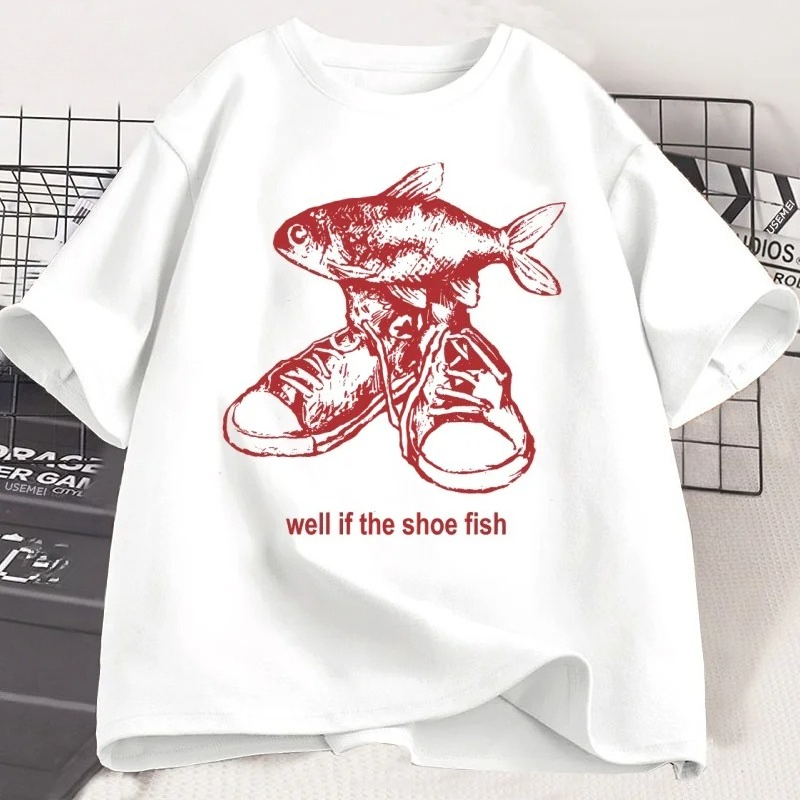 เสื้อยืดลาย Shoe Fish Cursed เ - Women'S Shoes In The 90S บทวิจารณ์และราคา
