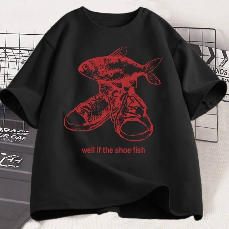 เสื้อยืดลาย Shoe Fish Cursed เ - Women'S Shoes In The 90S บทวิจารณ์และราคา