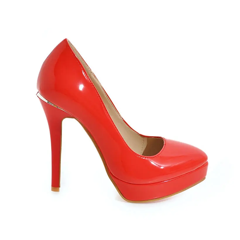 ขนาดใหญ่Elegant Officeผู้หญิงป - Patent Leather Pump บทวิจารณ์และราคา